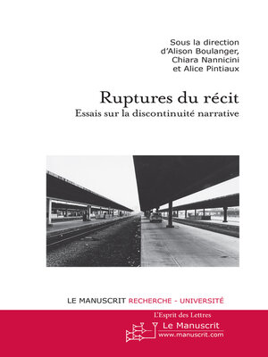 cover image of Ruptures du récit